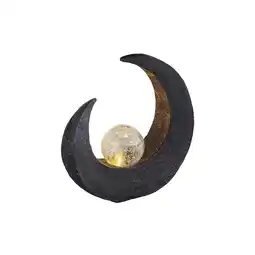 Netto Marken-Discount LED Mondsichel Solarleuchte mit Glaskugel Höhe 30,5 cm Angebot