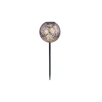 Netto Marken-Discount LED Solarleuchte, Kugel silber, orientalisch, D 18,5 cm Angebot