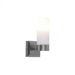 Netto Marken-Discount Wandleuchte, IP44, Glas opal, nickel-matt, H 18,5 cm Angebot