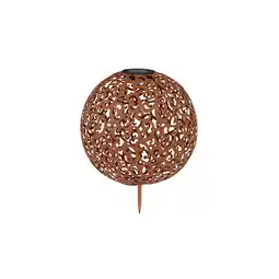 Netto Marken-Discount LED Solar Steckleuchte, Dekor Stanzungen Kugel, 28,5 cm Angebot