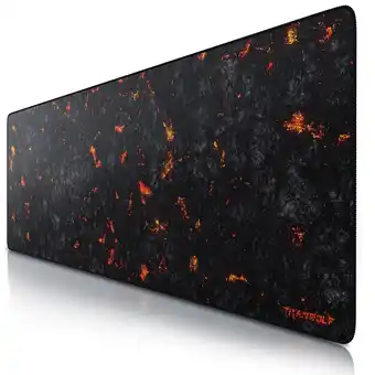 Netto Marken-Discount Titanwolf Gaming Mauspad, XXXL Speed Mousepad 1200 x 400 mm, Geschwindigkeit & Präzision, Lava Angebot