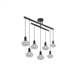 Netto Marken-Discount Hängeleuchte, Käfig Design, schwarz-matt, H 100 cm Angebot