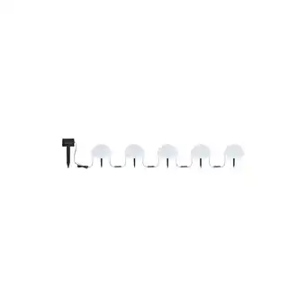 Netto Marken-Discount 5er Set RGB LED Solarleuchten, Kugel, Farbwechsel, L 475 cm Angebot
