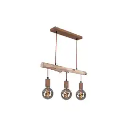 Netto Marken-Discount Hängeleuchte, Balken natur, Kabel, rost, L 60 cm Angebot