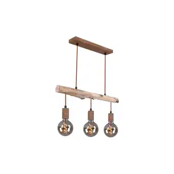 Netto Marken-Discount Hängeleuchte, Balken natur, Kabel, rost, L 60 cm Angebot