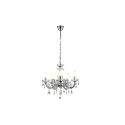 Netto Marken-Discount Kronleuchter, Chrom klar, 5 flammig, 44x128 cm Angebot