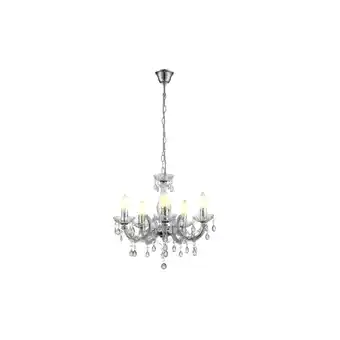 Netto Marken-Discount Kronleuchter, Chrom klar, 5 flammig, 44x128 cm Angebot