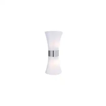 Netto Marken-Discount Wandleuchte, IP44, Up & Down, Edelstahl, opal, H 35cm Angebot
