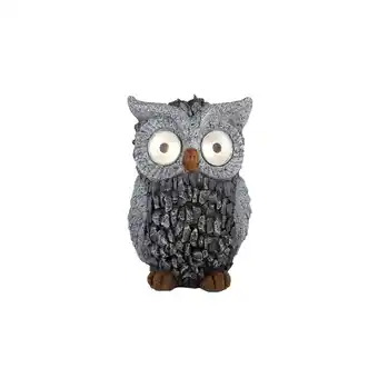 Netto Marken-Discount LED Solarleuchte, Stein Design Eule, grau, H 19,5 cm Angebot