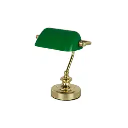 Netto Marken-Discount Antike Schreibtischlampe mit grünem Acrylschirm ANTIQUE Angebot