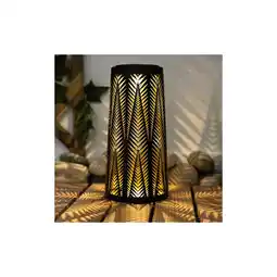Netto Marken-Discount LED Solarleuchte, schwarz-gold, Lichteffekt, H 24,5 cm Angebot