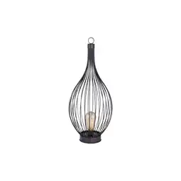 Netto Marken-Discount LED Solarlampe, Metall schwarz, amber, IP44 Angebot
