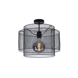 Netto Marken-Discount Deckenleuchte, schwarz, rund, Käfig, D 40 cm Angebot