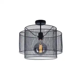 Netto Marken-Discount Deckenleuchte, schwarz, rund, Käfig, D 40 cm Angebot