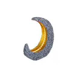 Netto Marken-Discount LED Solarleuchte, Mond Design, steingrau gold, H 31 cm Angebot