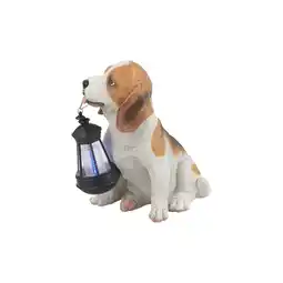 Netto Marken-Discount LED Solarleuchte, Hund Beagle mit Laterne, H 24 cm Angebot