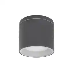 Netto Marken-Discount Außenleuchte Deckenlampe, anthrazit, Glas, IP44, D 10,8 cm Angebot