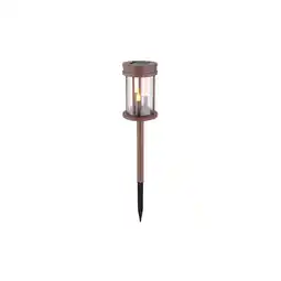 Netto Marken-Discount LED Solarleuchte, Feuer-Effekt, rostfarben, 3in1, 12 cm Angebot