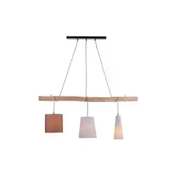 Netto Marken-Discount Hängeleuchte, Balken natur, Textil, L 100 cm, DAMIAN Angebot
