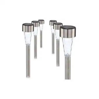 Netto Marken-Discount 6er Set LED Solarleuchten für den Außenbereich Angebot