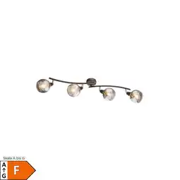 Netto Marken-Discount LED Deckenleuchte, Metall, bronze, Glas, Spots beweglich Angebot