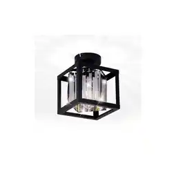 Netto Marken-Discount Deckenleuchte, schwarz, Glaskristall rauch, H 21 cm Angebot