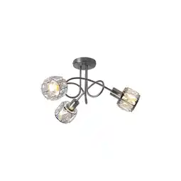 Netto Marken-Discount Deckenleuchte, Chrom, Glaskristall Spot, 38 cm, KRIS Angebot