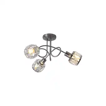 Netto Marken-Discount Deckenleuchte, Chrom, Glaskristall Spot, 38 cm, KRIS Angebot