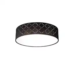 Netto Marken-Discount Deckenleuchte, Textil, schwarz, weiß, gold, 38 cm, VARIOS Angebot
