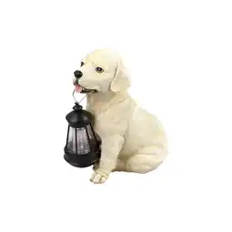 Netto Marken-Discount LED Solarleuchte, Hund Labrador mit Laterne, H 24 cm Angebot