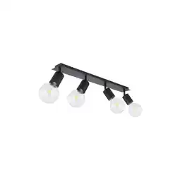 Netto Marken-Discount Deckenstrahler, schwarz, Spots verstellbar HERMINE Angebot
