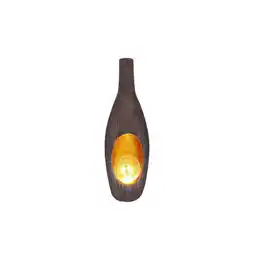 Netto Marken-Discount LED Solarleuchte, Rattan Design, Glas Kugel, gold, H 45,5 cm Angebot