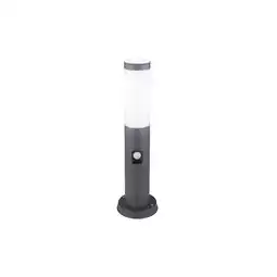 Netto Marken-Discount LED Sockelleuchte, Edelstahl, anthrazit, Sensor, H 45 cm Angebot