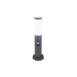 Netto Marken-Discount LED Sockelleuchte, Edelstahl, anthrazit, Sensor, H 45 cm Angebot