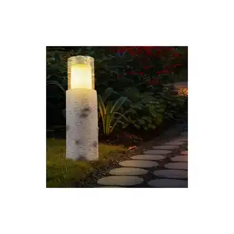 Netto Marken-Discount LED Solarlampe, Baumstamm, Glas, Akku, H 43,5 cm Angebot