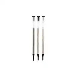 Netto Marken-Discount 3er Set Solar-Steckleuchte, Edelstahl, H 70 cm Angebot