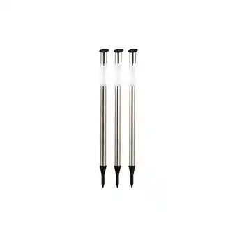 Netto Marken-Discount 3er Set Solar-Steckleuchte, Edelstahl, H 70 cm Angebot