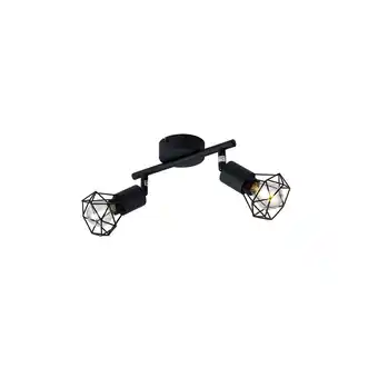 Netto Marken-Discount Deckenleuchte, Käfig-Design, Spots verstellbar, schwarz, L 22 cm, XARA I Angebot