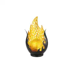 Netto Marken-Discount LED Solarleuchte, Wetterfest, schwarz, gold, Akku, H 26,5cm Angebot