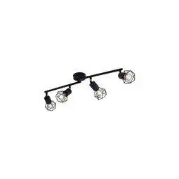 Netto Marken-Discount Deckenleuchte, schwarz, verstellbare Strahler, L 60 cm Angebot