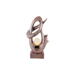 Netto Marken-Discount LED Solarleuchte, Feuereffekt bronze, Glas Crackle Design H 45 cm Angebot