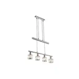 Netto Marken-Discount Hängeleuchte, Glaskristalle klar, Chrom, L 60 cm Angebot