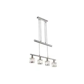 Netto Marken-Discount Hängeleuchte, Glaskristalle klar, Chrom, L 60 cm Angebot