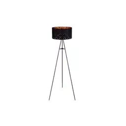 Netto Marken-Discount Stehlampe, Textil, schwarz-gold,Stativ Gestell, SUNNA Angebot