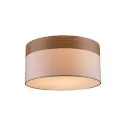 Netto Marken-Discount Deckenlampe, Stoff, Holz, braun, 40 cm Angebot