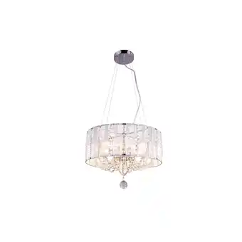 Netto Marken-Discount Hängeleuchte, Kristalle, Chrom, silber, H 130 cm, WALLA Angebot
