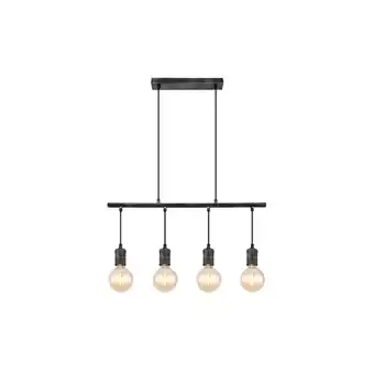Netto Marken-Discount Hängeleuchte, Industrial, 4-flammig, Metall, grau, H 120 cm Angebot