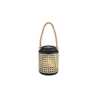 Netto Marken-Discount LED Solarleuchte, Bambusoptik, hängend, schwarz, H 30 cm Angebot