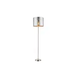 Netto Marken-Discount Stehlampe, Textil silber, nickel matt, H 160 cm Angebot