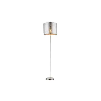 Netto Marken-Discount Stehlampe, Textil silber, nickel matt, H 160 cm Angebot